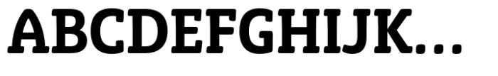 Eigerdals Slab Condensed Bold Font UPPERCASE