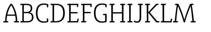 Eigerdals Slab Condensed Light Font UPPERCASE