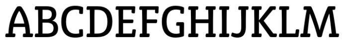 Eigerdals Slab Condensed Medium Font UPPERCASE