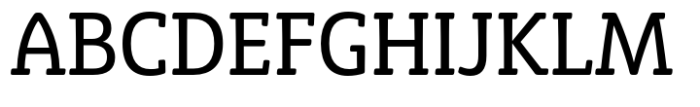 Eigerdals Slab Condensed Regular Font UPPERCASE