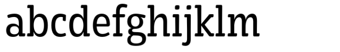 Eigerdals Slab Condensed Regular Font LOWERCASE
