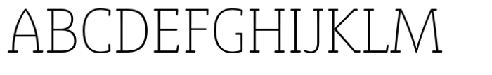 Eigerdals Slab Condensed Thin Font UPPERCASE