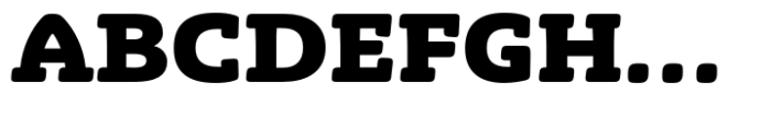 Eigerdals Slab Extra Black Font UPPERCASE