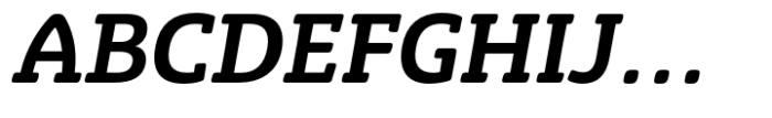 Eigerdals Slab Extra Bold Italic Font UPPERCASE