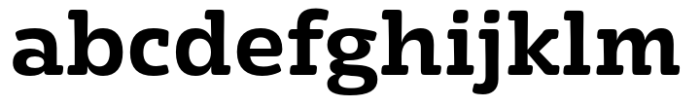 Eigerdals Slab Extra Bold Font LOWERCASE