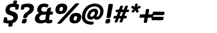 Eigerdals Slab Extra Ex Bold Italic Font OTHER CHARS