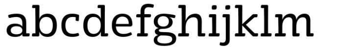 Eigerdals Slab Extra Regular Font LOWERCASE