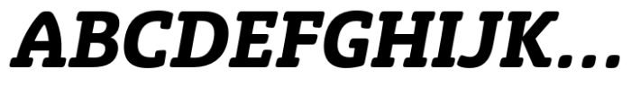 Eigerdals Slab Norm Ex Bold Italic Font UPPERCASE