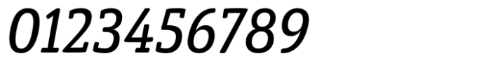 Eigerdals Slab Norm Medium Italic Font OTHER CHARS