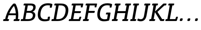Eigerdals Slab Norm Medium Italic Font UPPERCASE