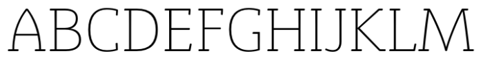 Eigerdals Slab Norm Thin Font UPPERCASE