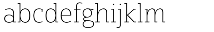 Eigerdals Slab Norm Thin Font LOWERCASE