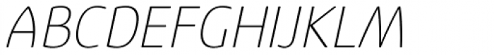 Eigerdals Thin Italic Font UPPERCASE