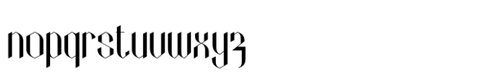 Eighart Regular Font LOWERCASE