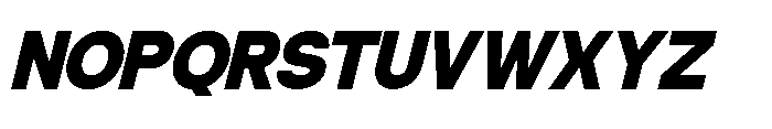 Eight Star Italic Font UPPERCASE