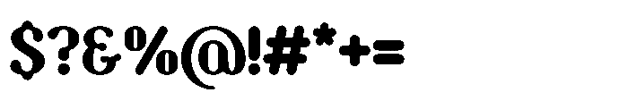 Eighties Rounded Font OTHER CHARS