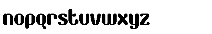 Eighties Rounded Font LOWERCASE
