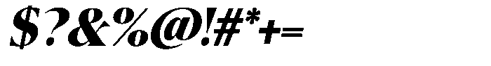 Eightly Teenage Black Italic Font OTHER CHARS