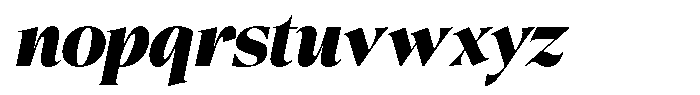 Eightly Teenage Black Italic Font LOWERCASE
