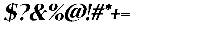 Eightly Teenage Bold Italic Font OTHER CHARS