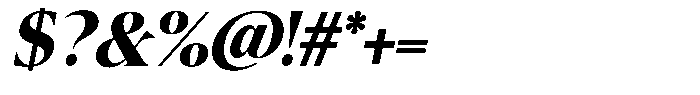 Eightly Teenage Extra Bold Italic Font OTHER CHARS