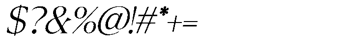 Eightly Teenage Extra Light Italic Font OTHER CHARS