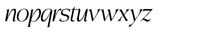 Eightly Teenage Extra Light Italic Font LOWERCASE