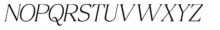 Eightly Teenage Thin Italic Font UPPERCASE