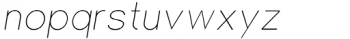 Einer Grotesk Hairline Italic Font LOWERCASE