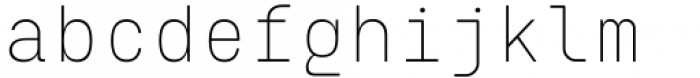 Eingrantch Mono Light Font LOWERCASE