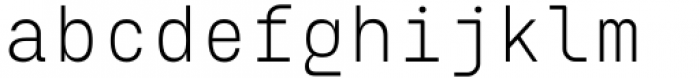 Eingrantch Mono Regular Font LOWERCASE