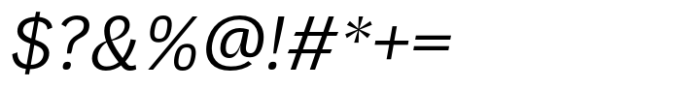 Eirene Sans Italic Font OTHER CHARS