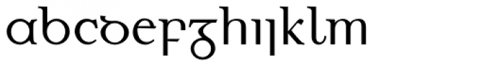 Eirinn Gaelic Font LOWERCASE