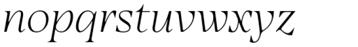 Eirlys Light Italic Font LOWERCASE