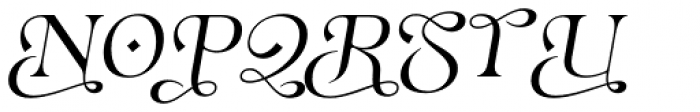 Eirlys Swash Italic Font UPPERCASE