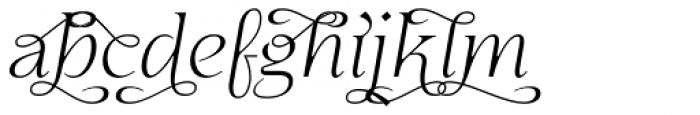 Eirlys Swash Light Italic Font LOWERCASE