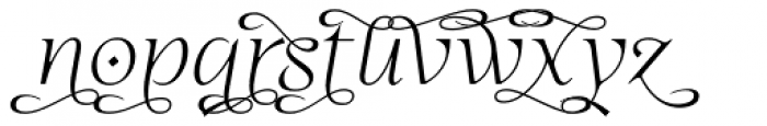 Eirlys Swash Light Italic Font LOWERCASE