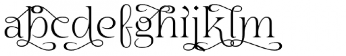 Eirlys Swash Light Font LOWERCASE