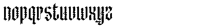 Eisenhardt Pro Font LOWERCASE