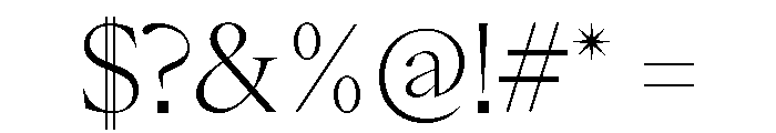 Eiko 2 Font OTHER CHARS