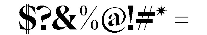 Eiko 6 Font OTHER CHARS