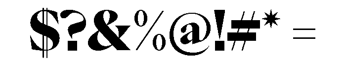 Eiko 7 Font OTHER CHARS