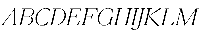 Eiko Italic 2 Font UPPERCASE