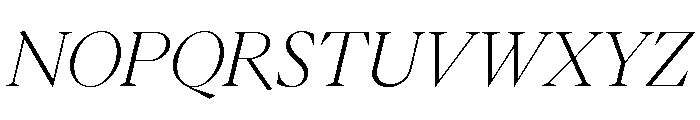 Eiko Italic 2 Font UPPERCASE