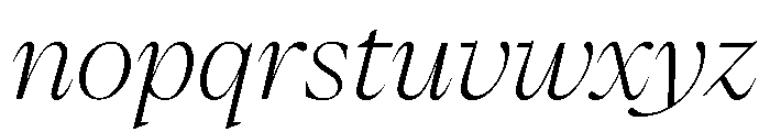 Eiko Italic 2 Font LOWERCASE