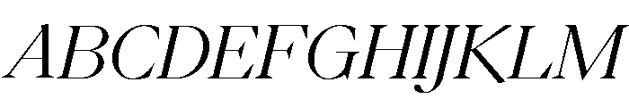 Eiko Italic 4 Font UPPERCASE
