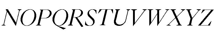 Eiko Italic 4 Font UPPERCASE
