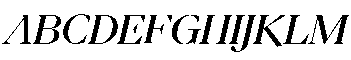 Eiko Italic 5 Font UPPERCASE