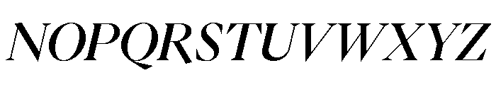 Eiko Italic 5 Font UPPERCASE