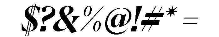 Eiko Italic 6 Font OTHER CHARS